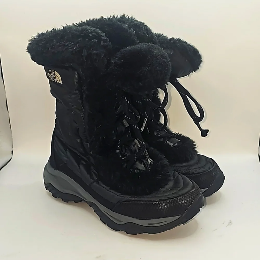 The North Face Girls filles Size 13 Fur Boots